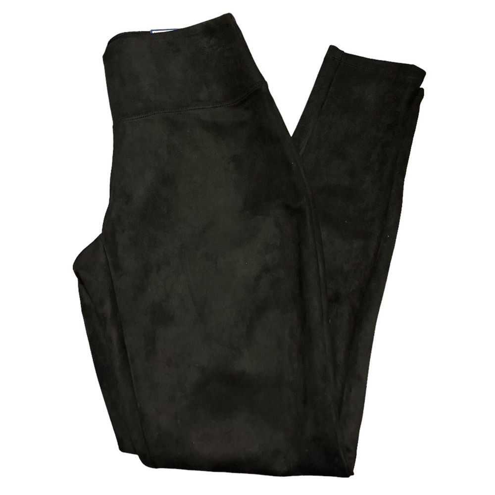 Apt 9 sueded super soft black leggings with tummy control, slimming, new